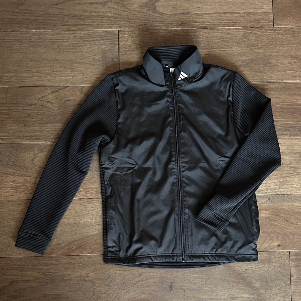 adidas Youth Winter Golf Jacket, Black Lightweight Jacket